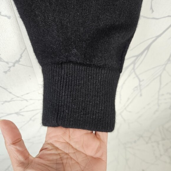 Helmut Lang Black 100% Cashmere Knit Drawstring Joggers - Picture 5 of 8